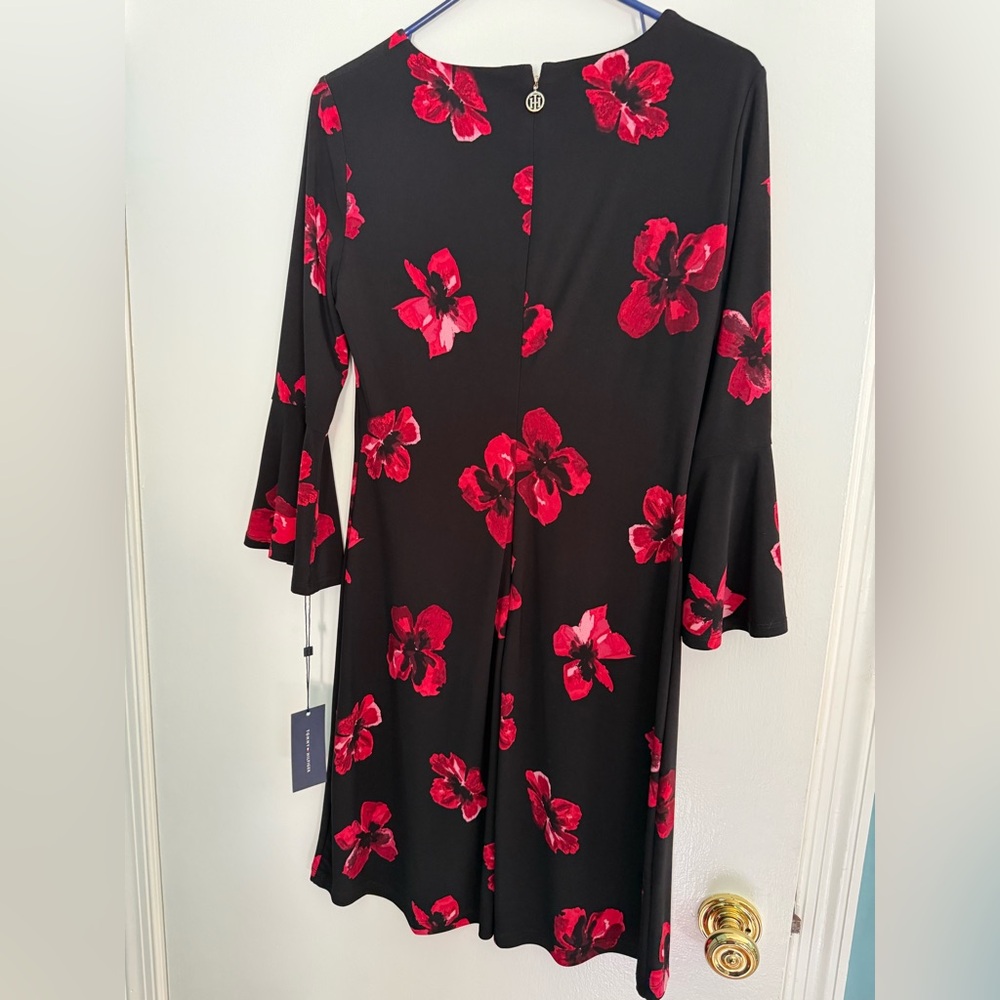 Tommy Hilfiger Floral Black and Red Dress